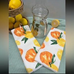 COPY - Lemon & Orange’s Citrus design Towels set:2